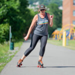skating on Rail-Trail